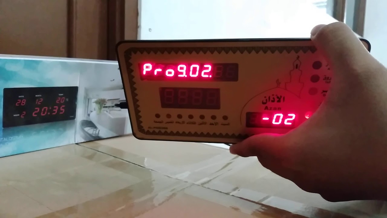 Video Tutorial setting jam adzan AZ-2012
