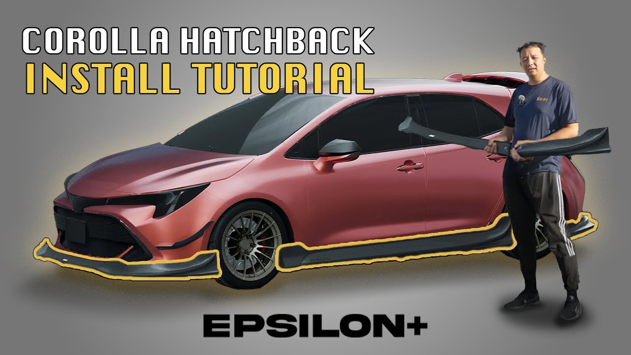 Is this the BEST new Corolla Hatchback kit? Epsilon+ Corolla Hatchback E210 Lip Kit Install Tutorial