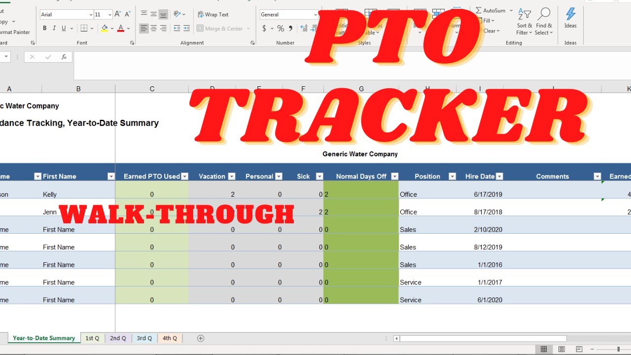 PTO and Attendance Tracker