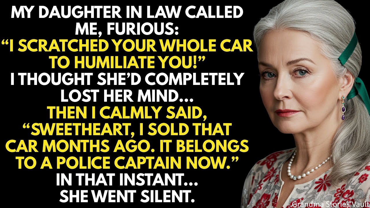 My Daughter In Law Destroyed My Car To Humiliate Me… But In The End, The Real Surprise Was Hers