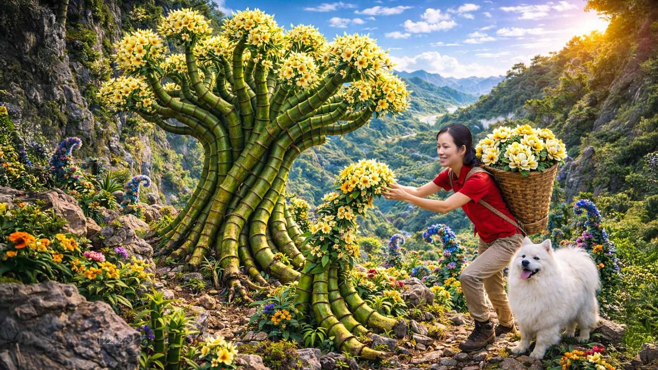 Harvesting Giant Lucky Bamboo Plants | Rare Rainforest Treasure Worth a Fortune