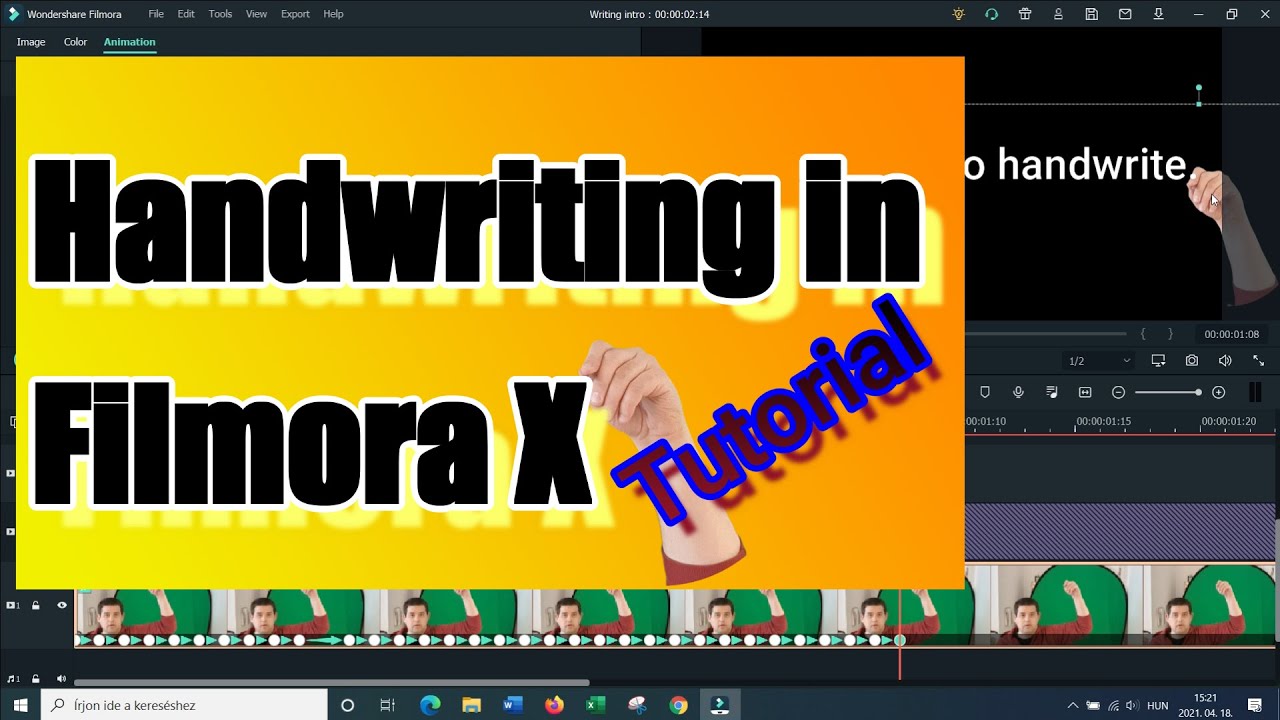 How to do the hand writing effect in Filmora 8/9/X - Full tutorial