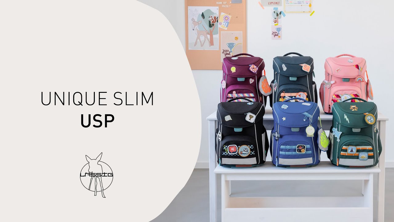 Special features of the Slim school bag | School Set Unique Slim | L&Auml;SSIG