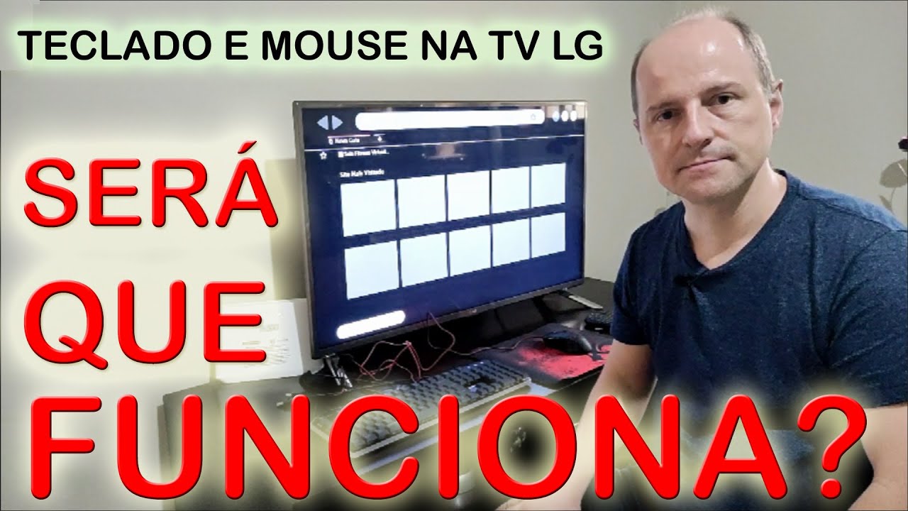 Teclado e Mouse Gaming na Smart TV LG