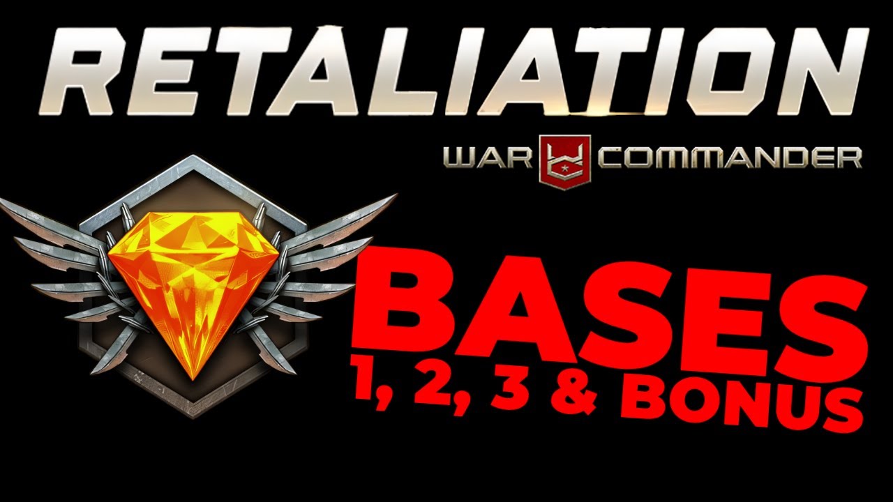 War Commander: Retaliation 1,2,3 & Bonus Base (Easy & Free Repair)