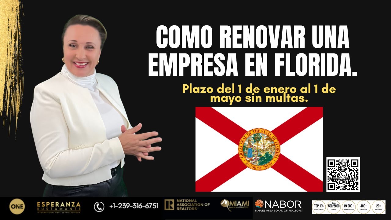 Como Renovar una empresa Llc en Florida tu mismo. Reporte anual de empresas en Florida.