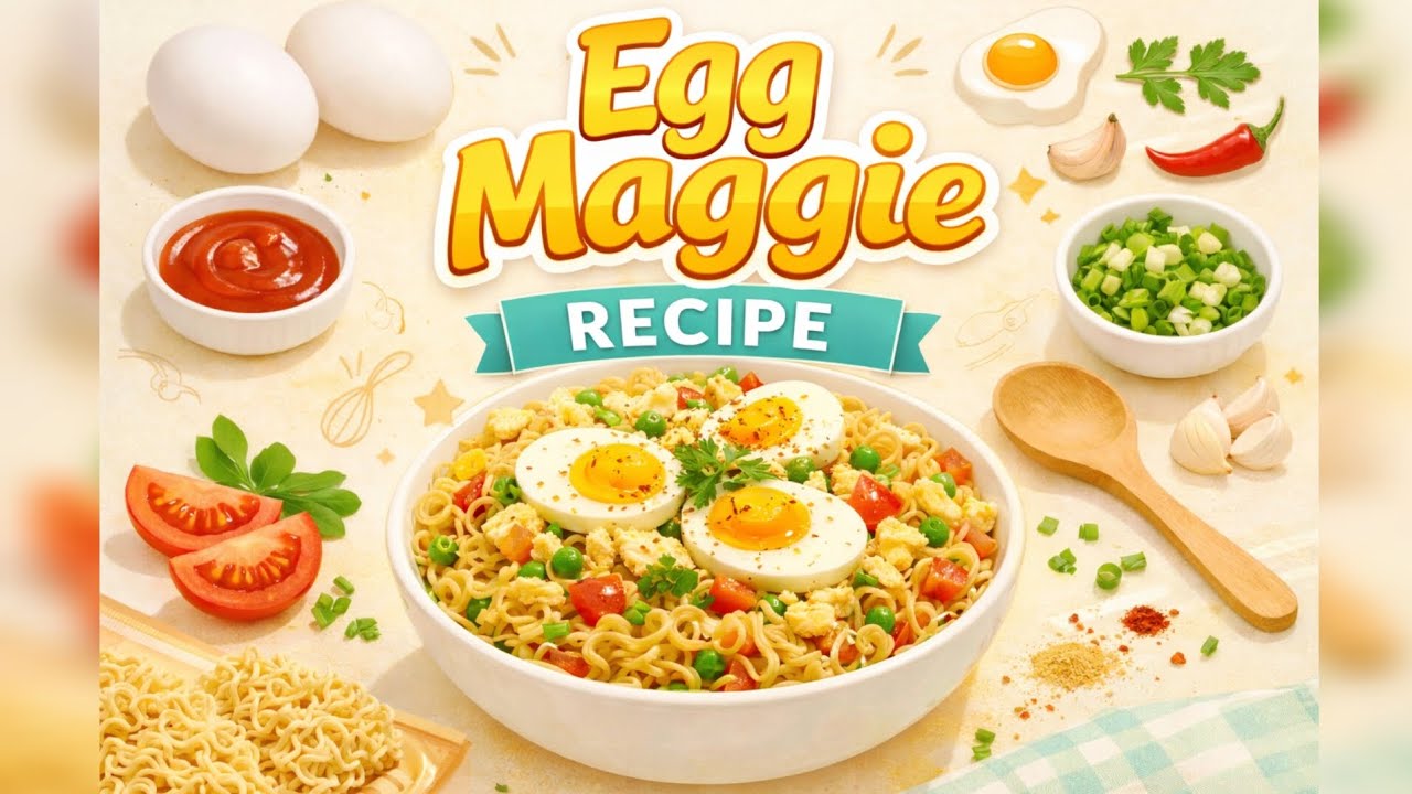 Egg Maggie Recipe | Masala Maggie | Egg Masala Maggie | Maggie Recipe 