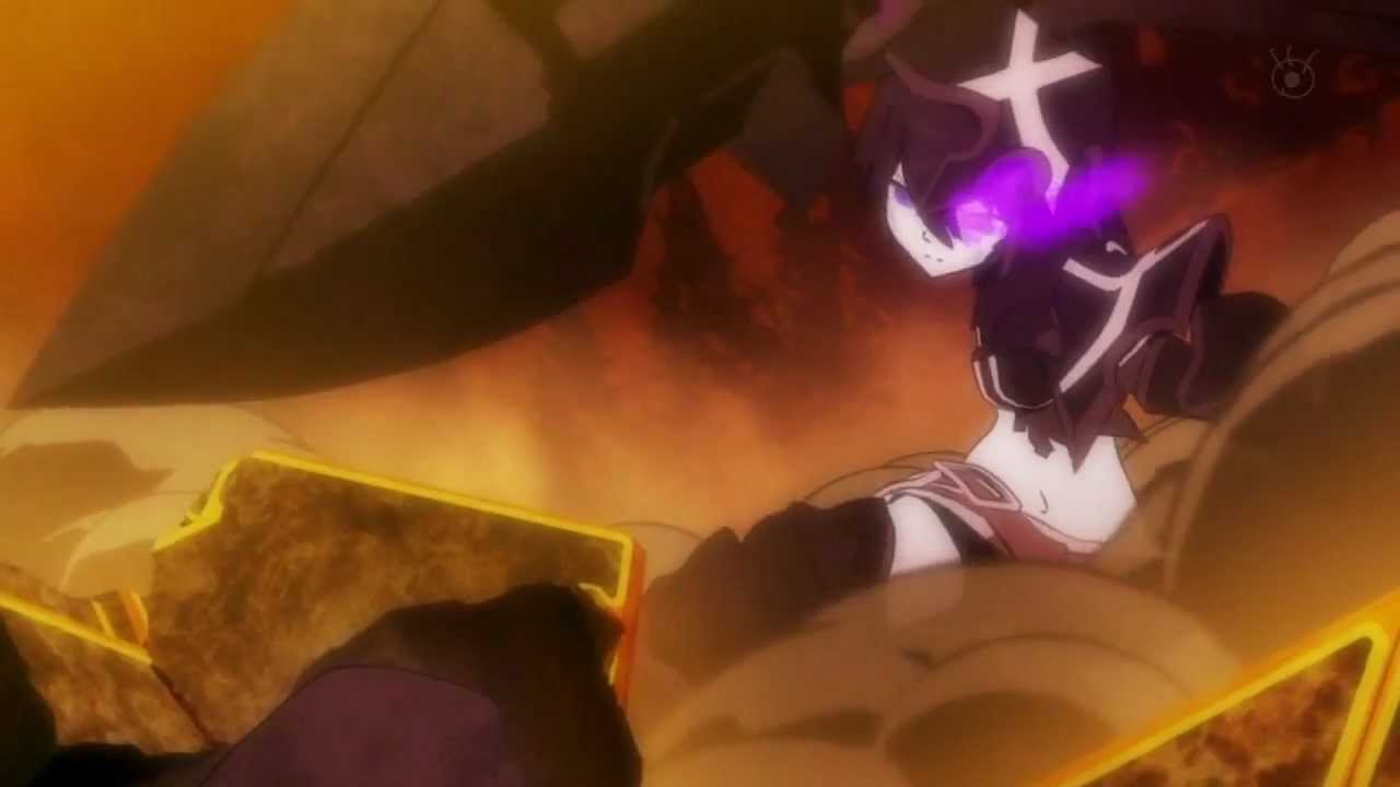 black  rock shooter vs strenght !!HD!! (machine gun 16 bits)