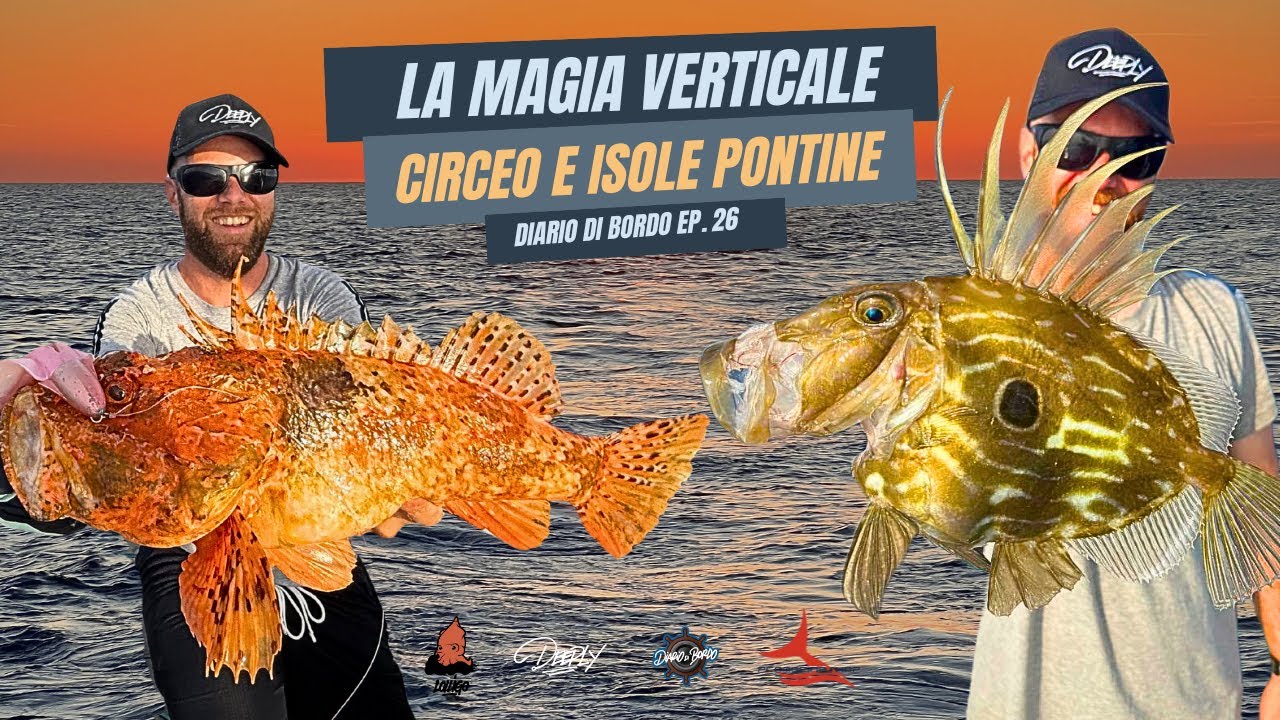 PESCA VERTICALE DA SOGNO tra il CIRCEO e l'ARCIPELAGO PONTINO: Catture e scenari da VERO PARADISO!