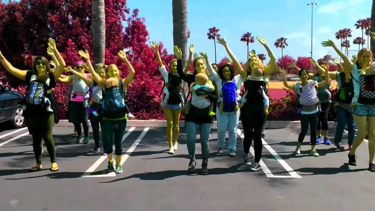 Babywearing Flash Mob - *LOVE IS IN THE AIR* (created by GroovaRoo, JoiMove and Cool Mumz Dancing)