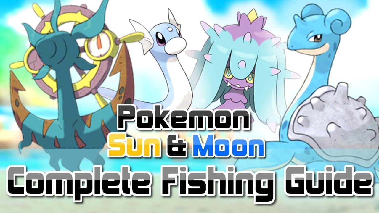 Pokemon Sun and Moon ► How To Get All RARE Fishing Encounters (Dhelmise, Feebas, Mareanie & MORE!)