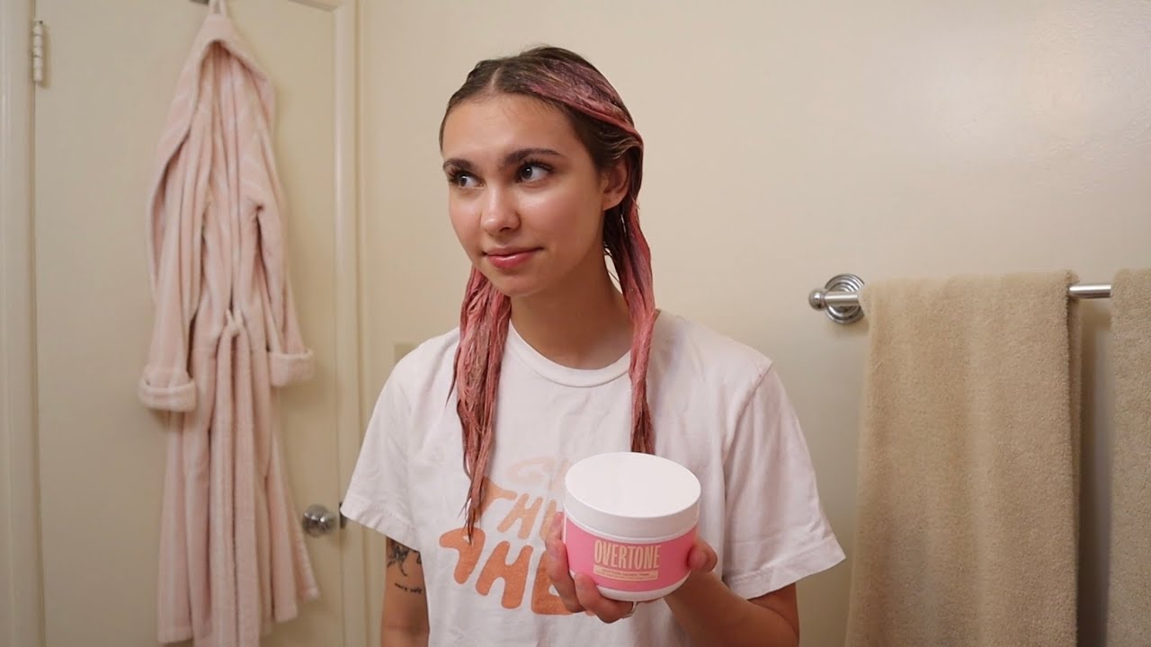 i got bored and dyed my hair pink