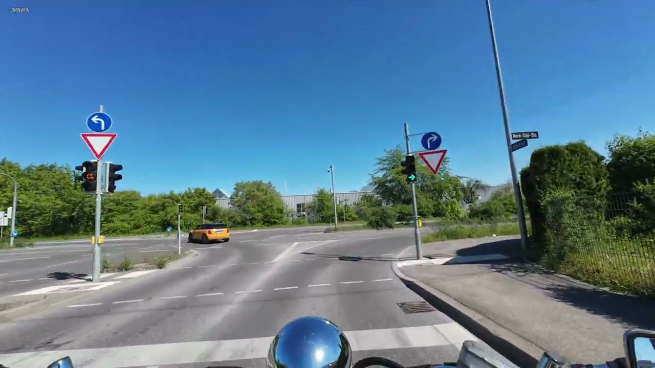 Motorrad 🏍️ Mai 2025 Vaihingen Rohr nach M&ouml;hringen Fasanenhof &uuml;ber Wallgraben #motovlog #xvs650