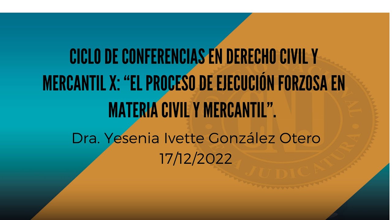 CICLO DE CONFERENCIAS EN DERECHO CIVIL Y MERCANTIL X