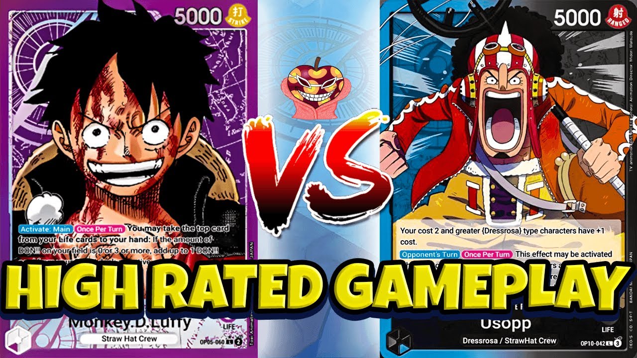 [OP10] High Ranked Gameplay GUU?! Usopp vs Pluffy One Piece Card Game