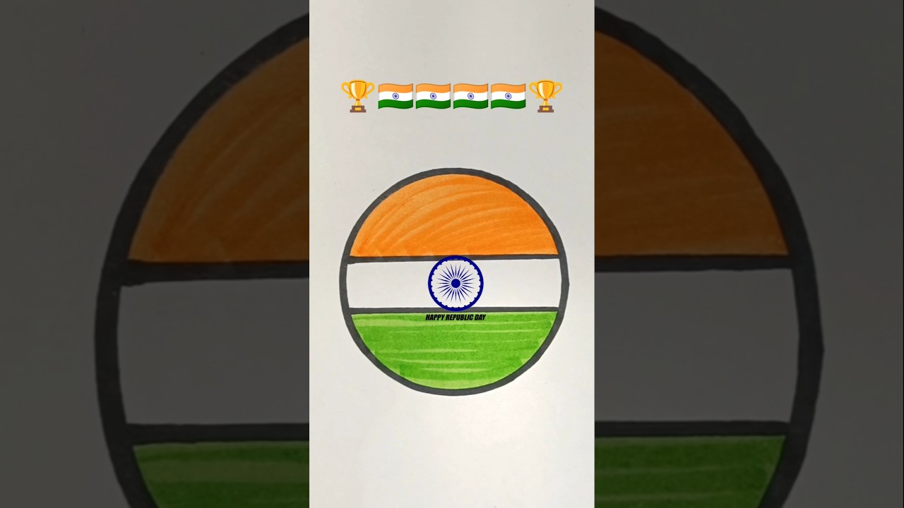 Indian Flag Art 🏆🇮🇳🏆 #indianflag #flagart #art #shorts #viral