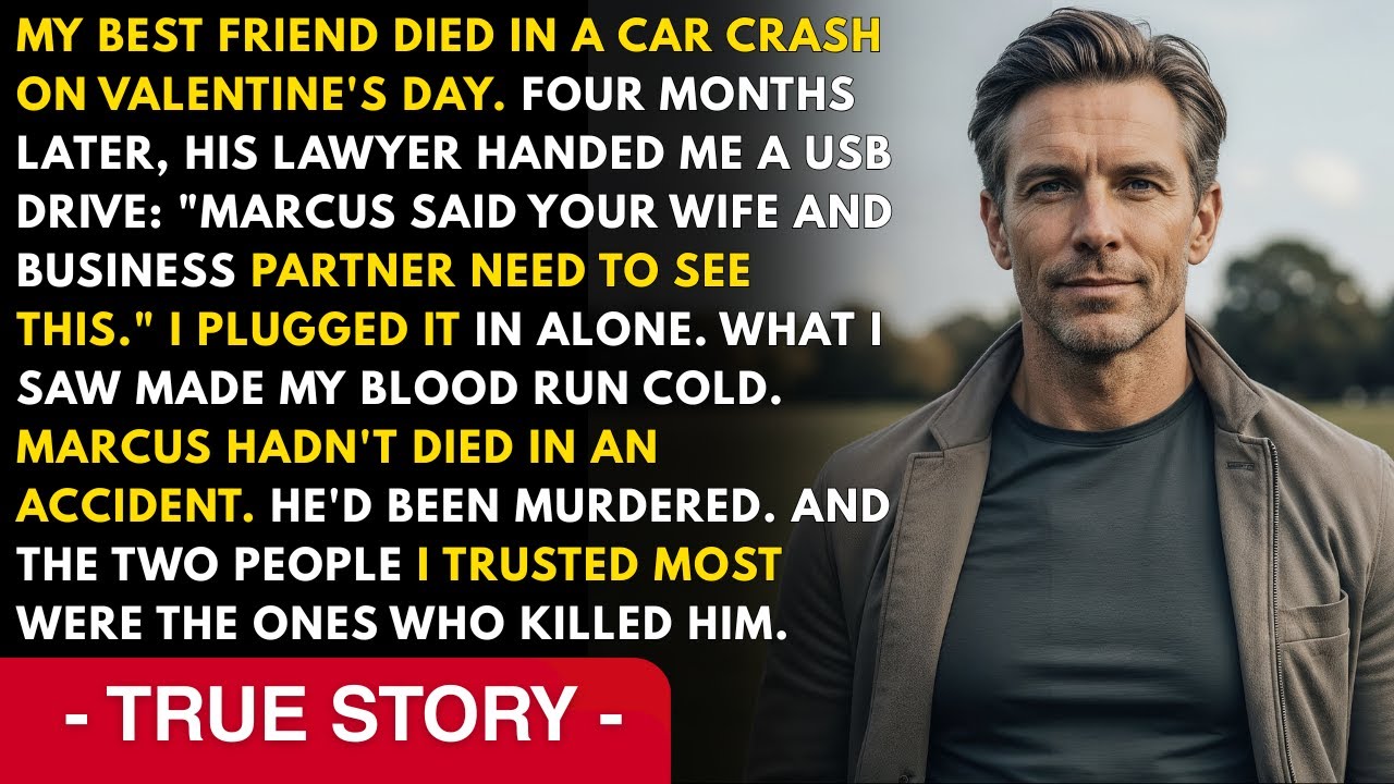 Four Months After My Best Friend Died, His Lawyer Gave Me A USB Drive:"Marcus Said Your Wife And..
