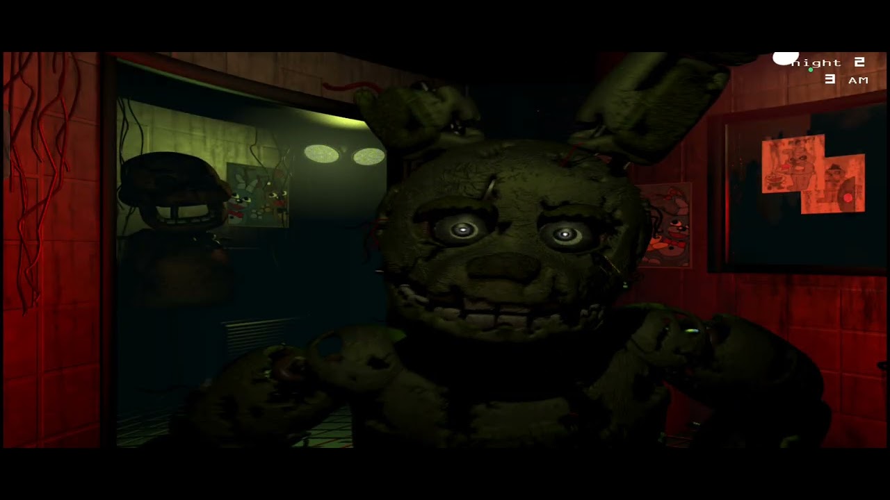 Jugando con springtrap (sale mal)