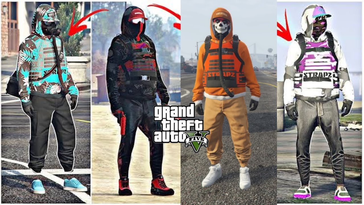 TOP 4 Easy GTA 5 Online RNG/Tryhard Outfits Using Clothing Glitches! (GTA 5 Clothing Glitches) 2023