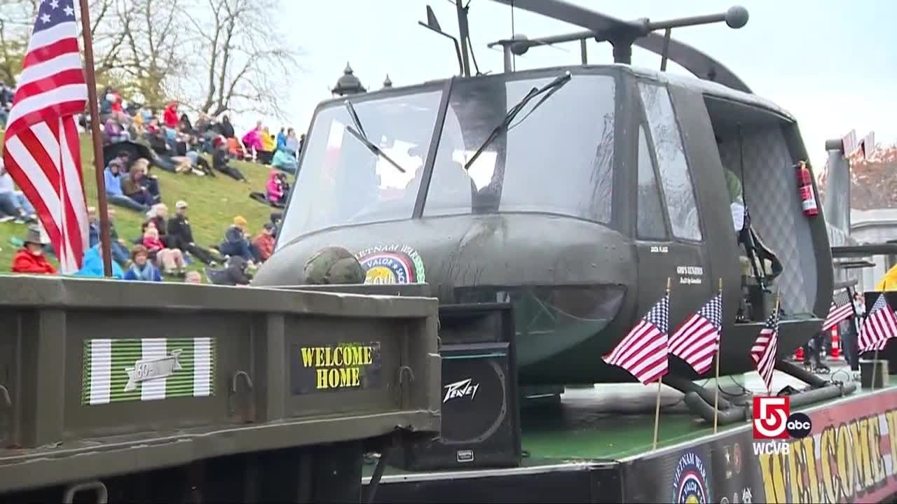 Veterans welcomed home in Plymouth parade