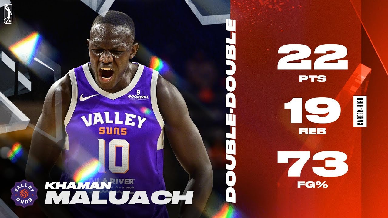 Khaman Maluach Scores Double-Double 22 PTS 19 REB