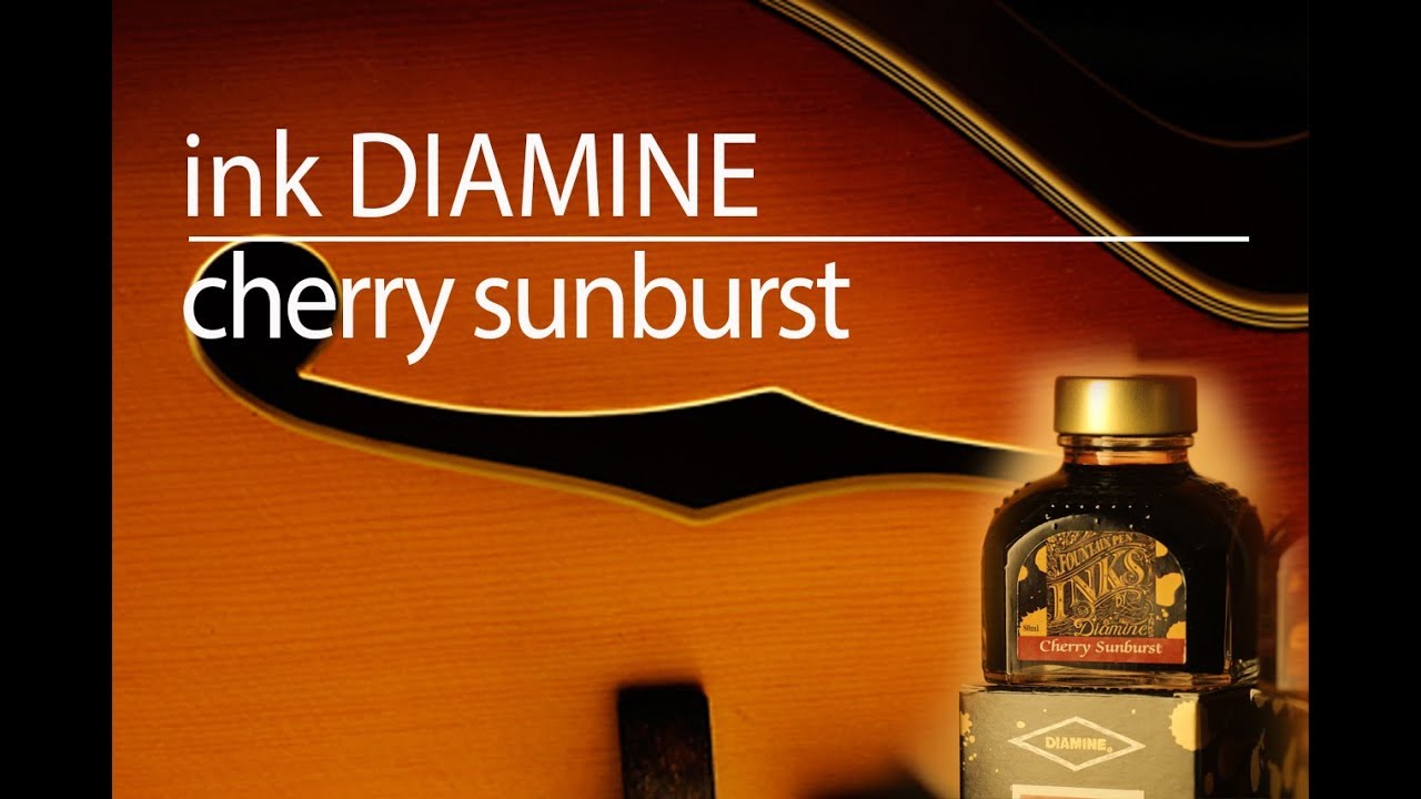 Inchiostro Diamine Cherry Sunburst - ink test review