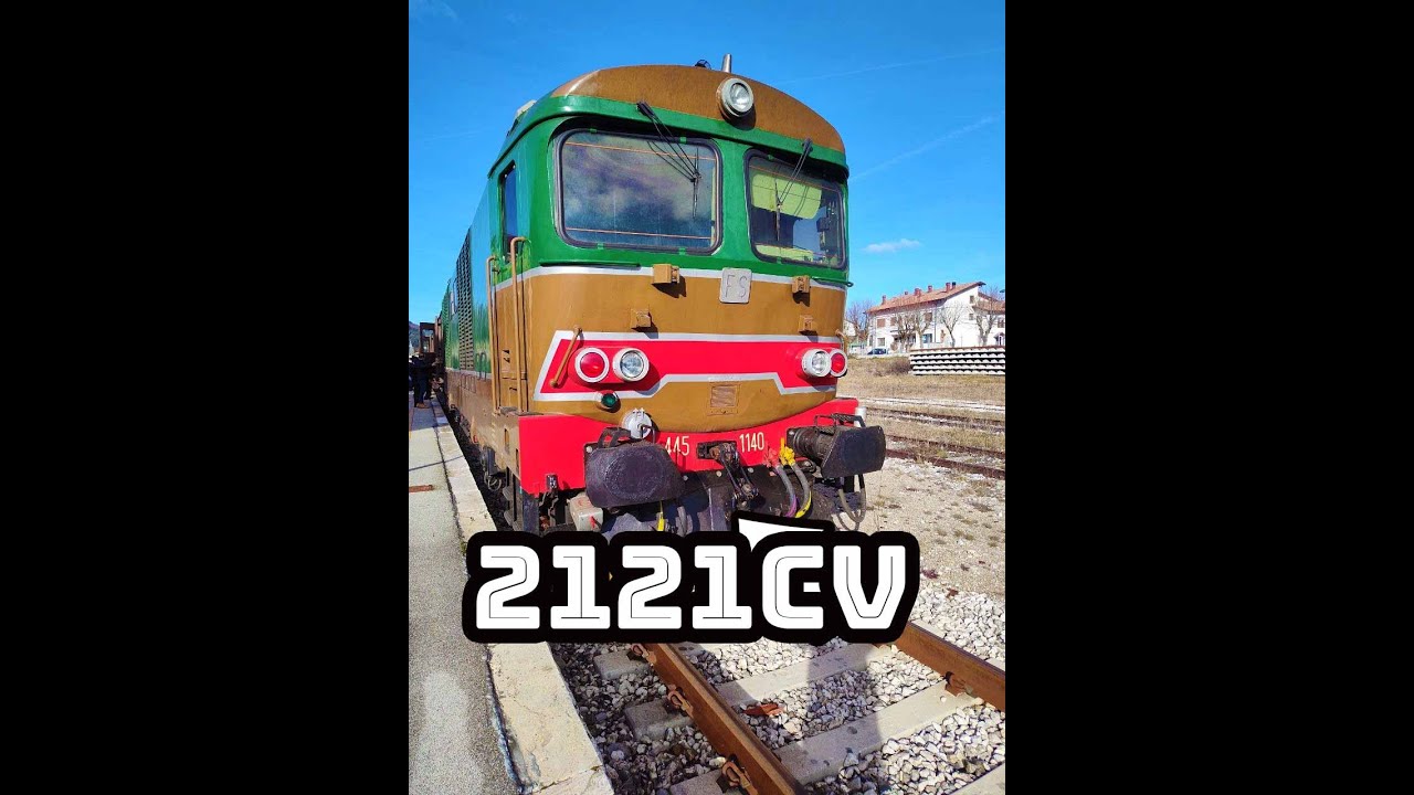 🥲L' ULTIMO TRENO DIESEL  D'ITALIA  FS D445, 2121 CV 96 LITRI DI CILINDRATA