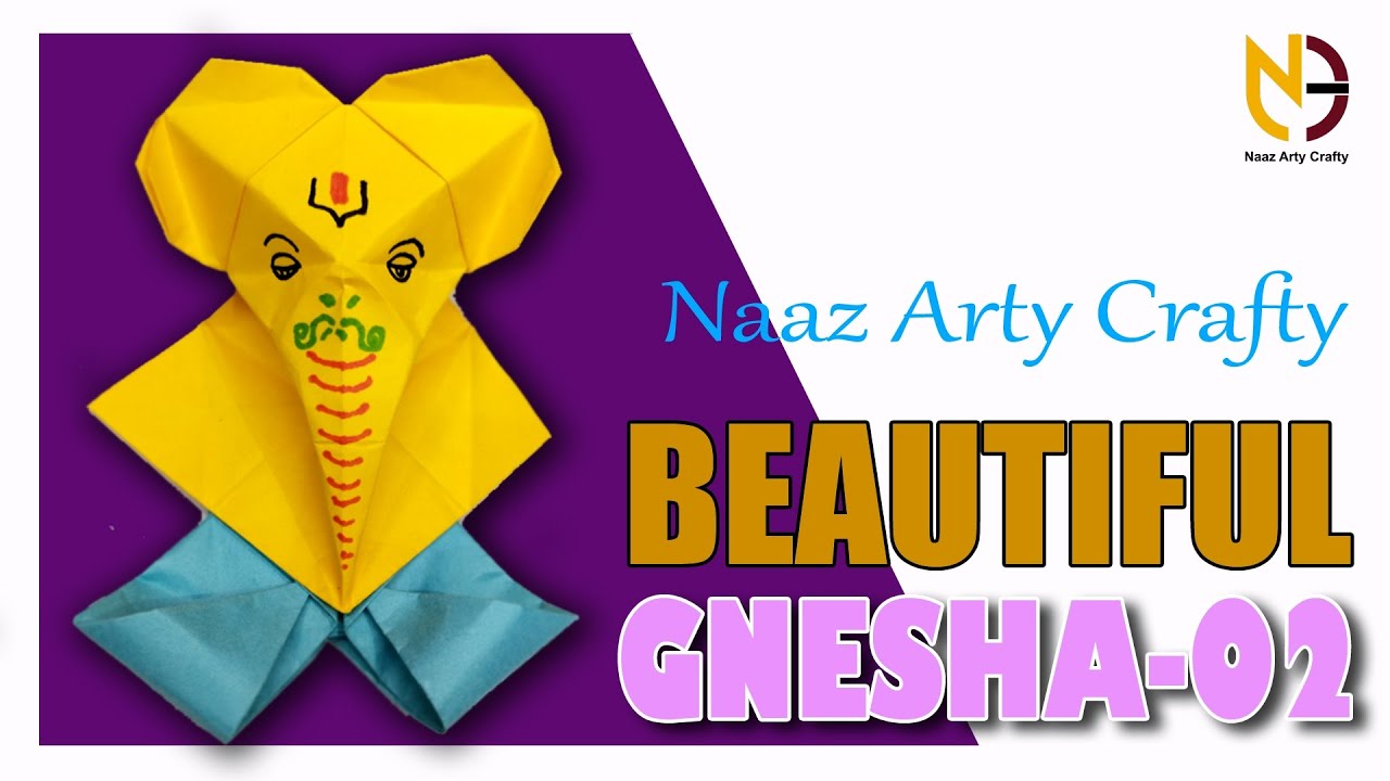 Easy and beautiful Ganesh paper craft! How to make paper Ganesh step by step! Diy paper Ganesh!