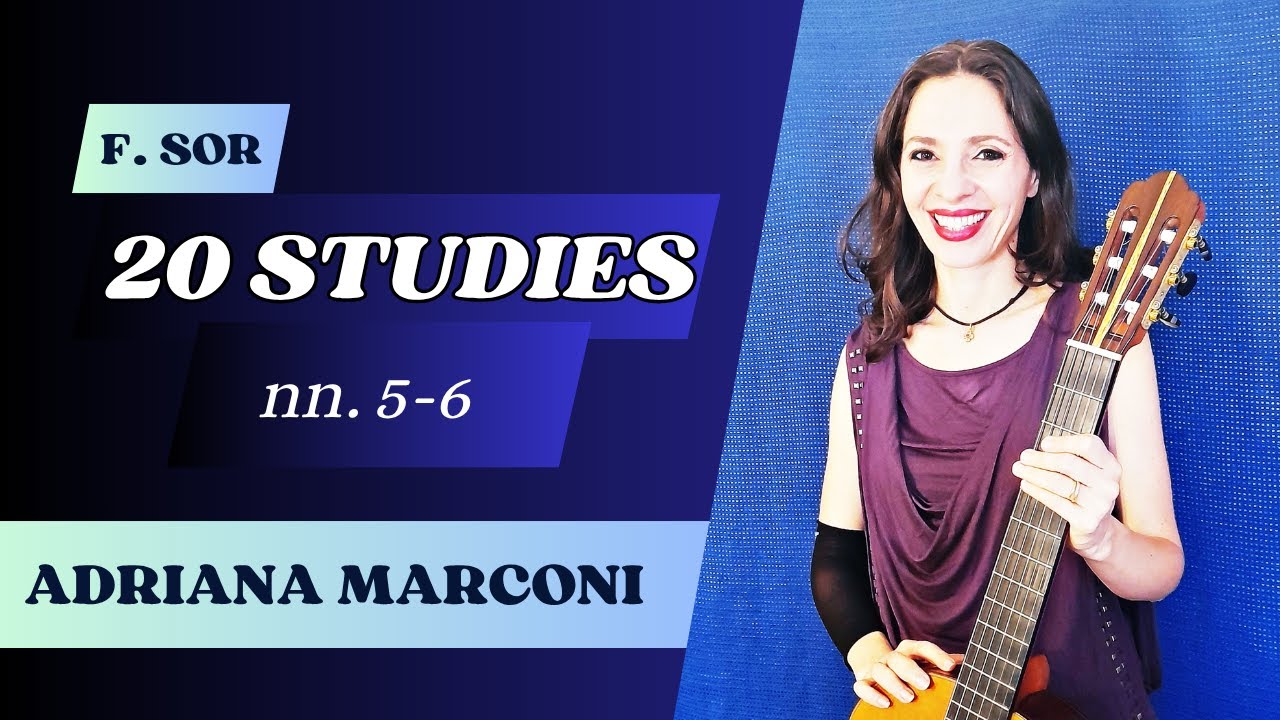 F. Sor: Studies op. 35 n. 22, op. 35 n. 17 (Studies nn. 5-6 Sor/Segovia). Guitarist: Adriana Marconi