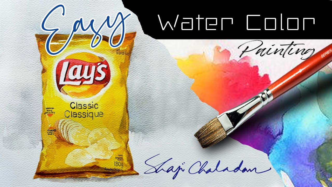 ORIGINAL LAYS?? | Lays painting | Still life painting | Watercolor painting | Time lapse video