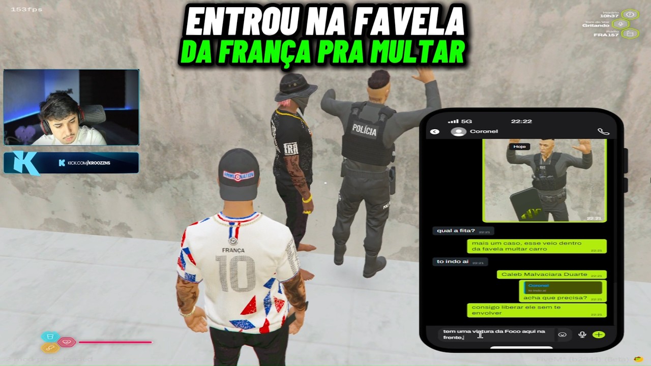POLICIAL ENTROU NA FAVELA DA FRANÇA PRA MULTAR E FOI PEGO