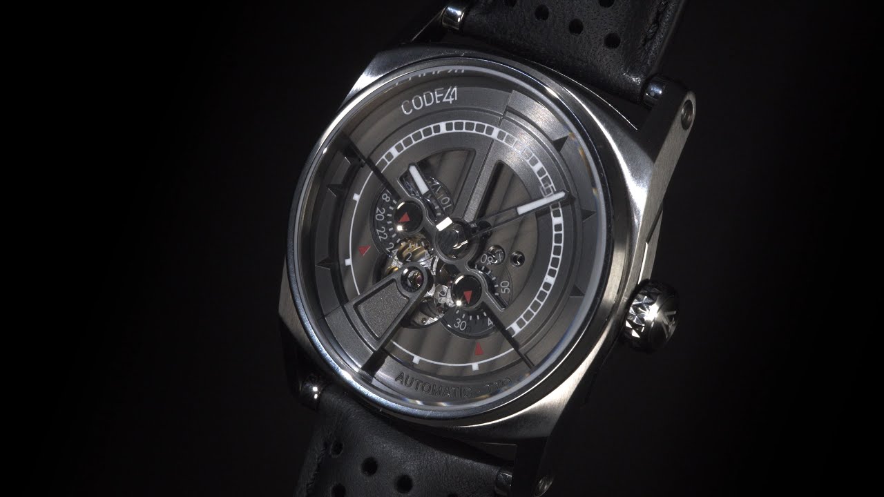 CODE41 | ANOMALY-01 ACIER, CADRAN NOIR