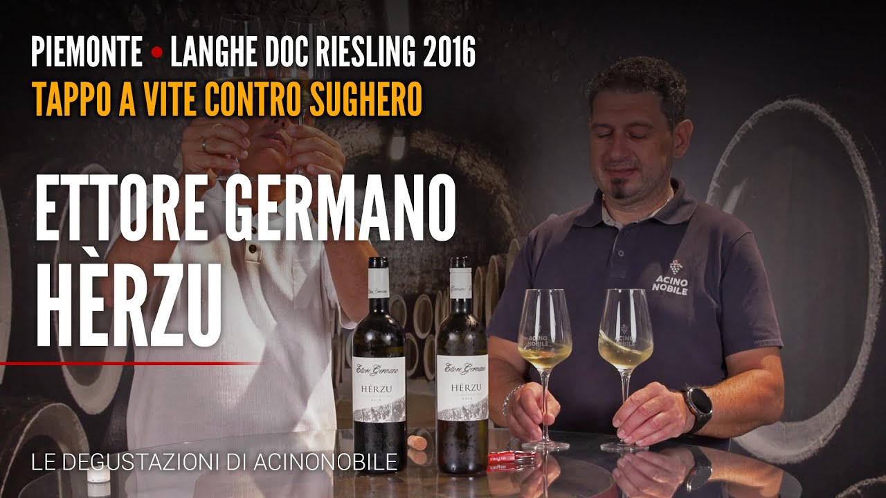 Ettore Germano Herzù - Riesling 2016 dopo 9 anni: tappo a vite o sughero? Il risultato sorprende 🍋🍾