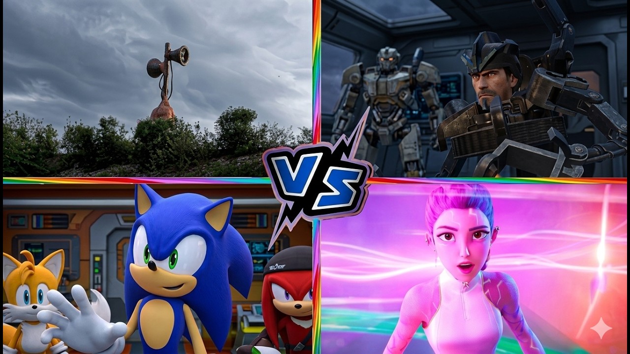 Sonic Prime🆚Skibidi toilet 🆚Siren Head🆚 #Kpop Demon Hunters🎶 Tiles Hop EDM Rush #29