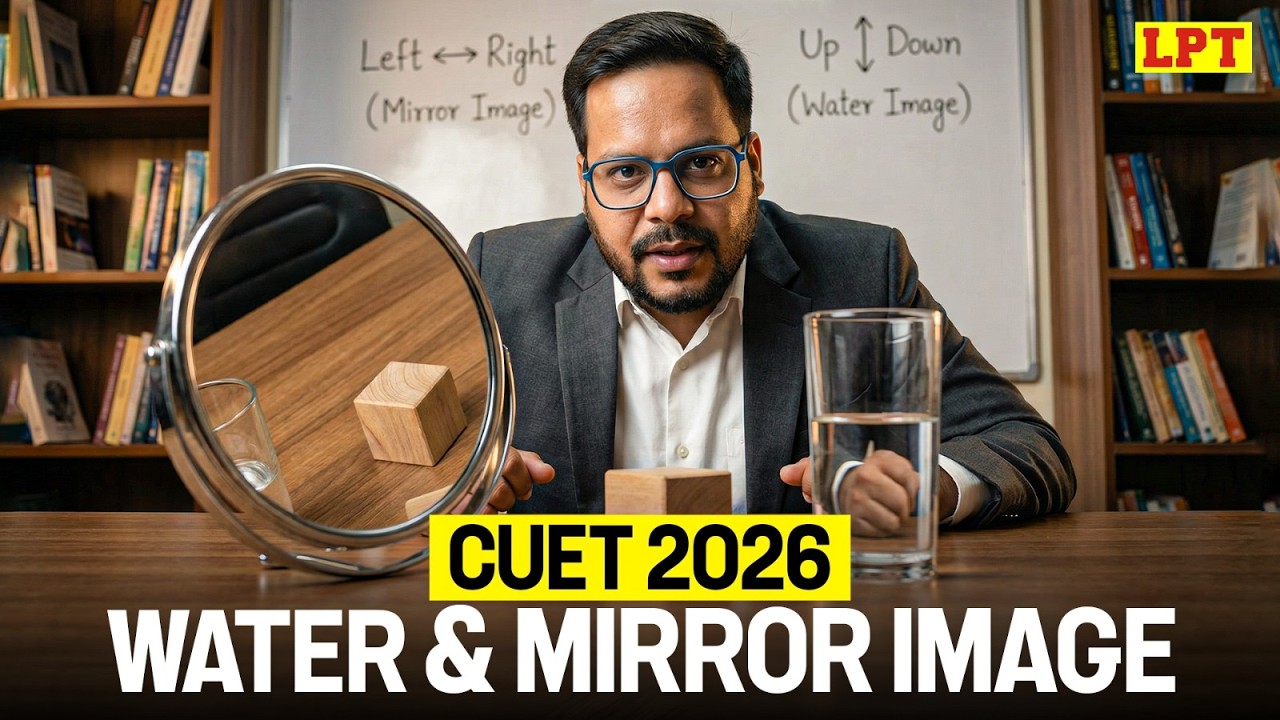 CUET UG 2026 General Test: Water & Mirror Image Tricks 🪞| Reasoning Shortcuts