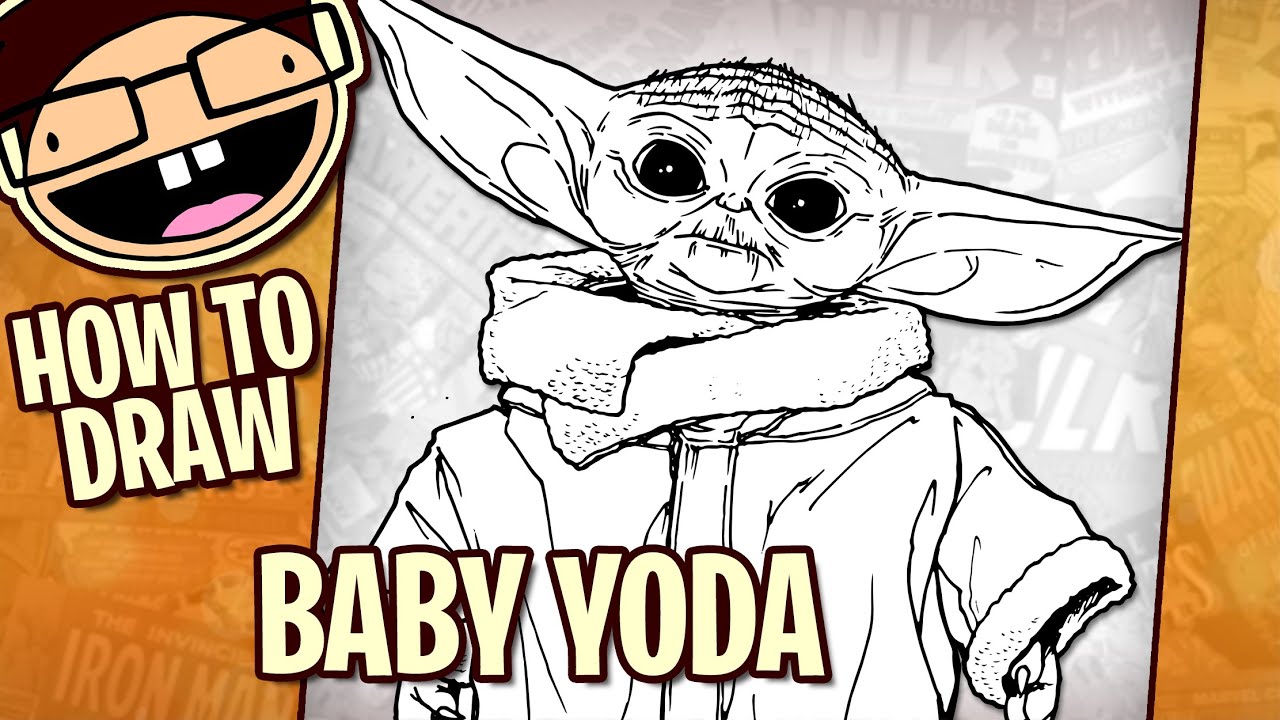 How to Draw BABY YODA / THE CHILD (The Mandalorian) | Narrated Step-by-Step Tutorial