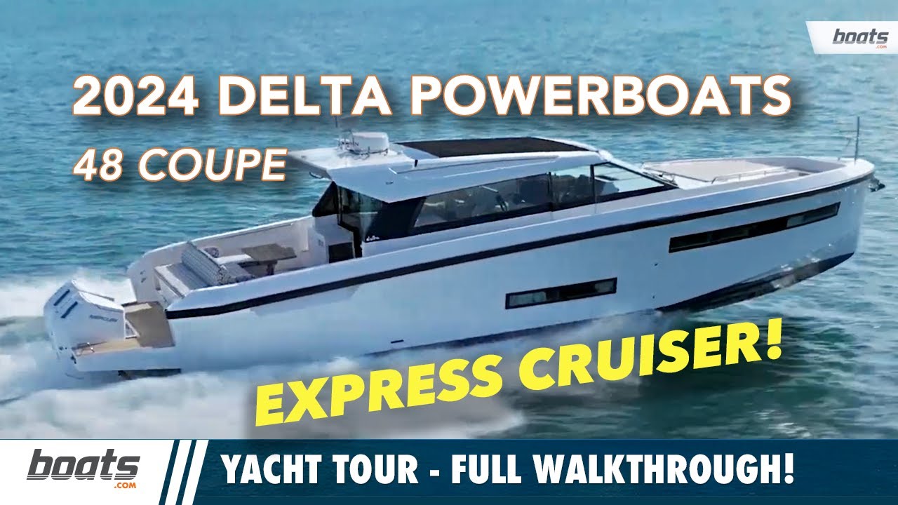 Delta Powerboats 48 Coupe - Full Yacht Tour with boats.com!  🚤✨