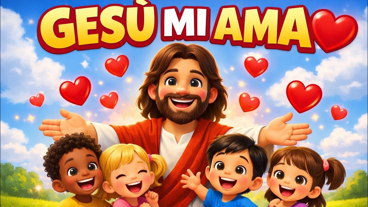Gesu' mi ama/canto cristiano per  bambini /scuola dominicale e preghiera .