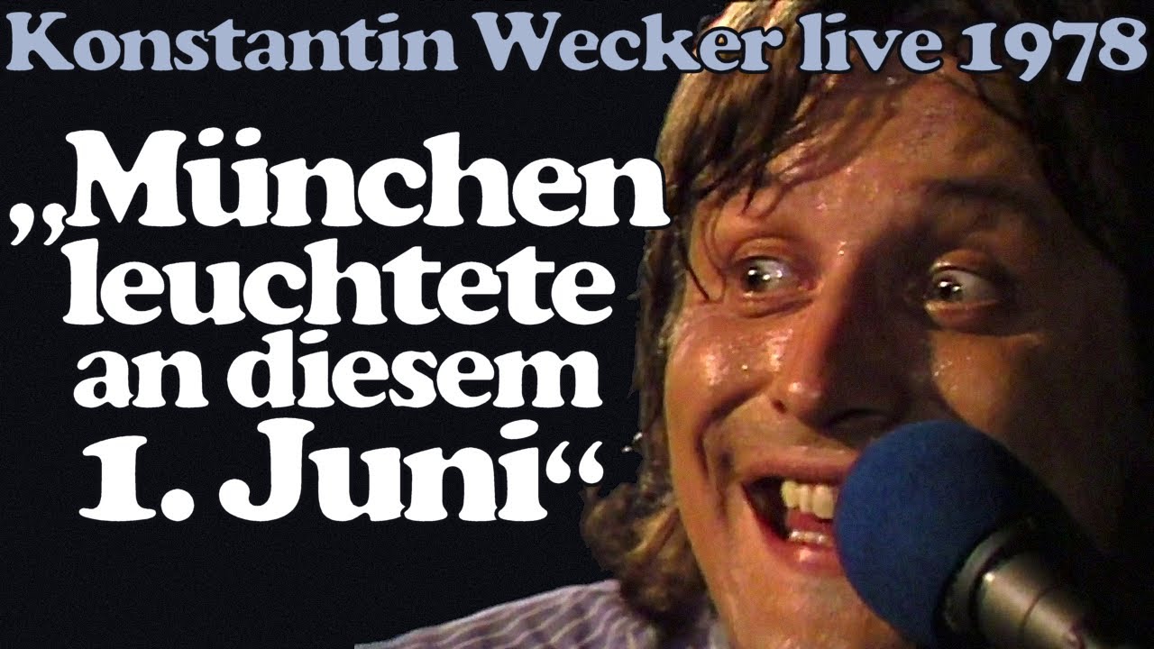 KONSTANTIN WECKER (live 1978): zwei Gedichte + 