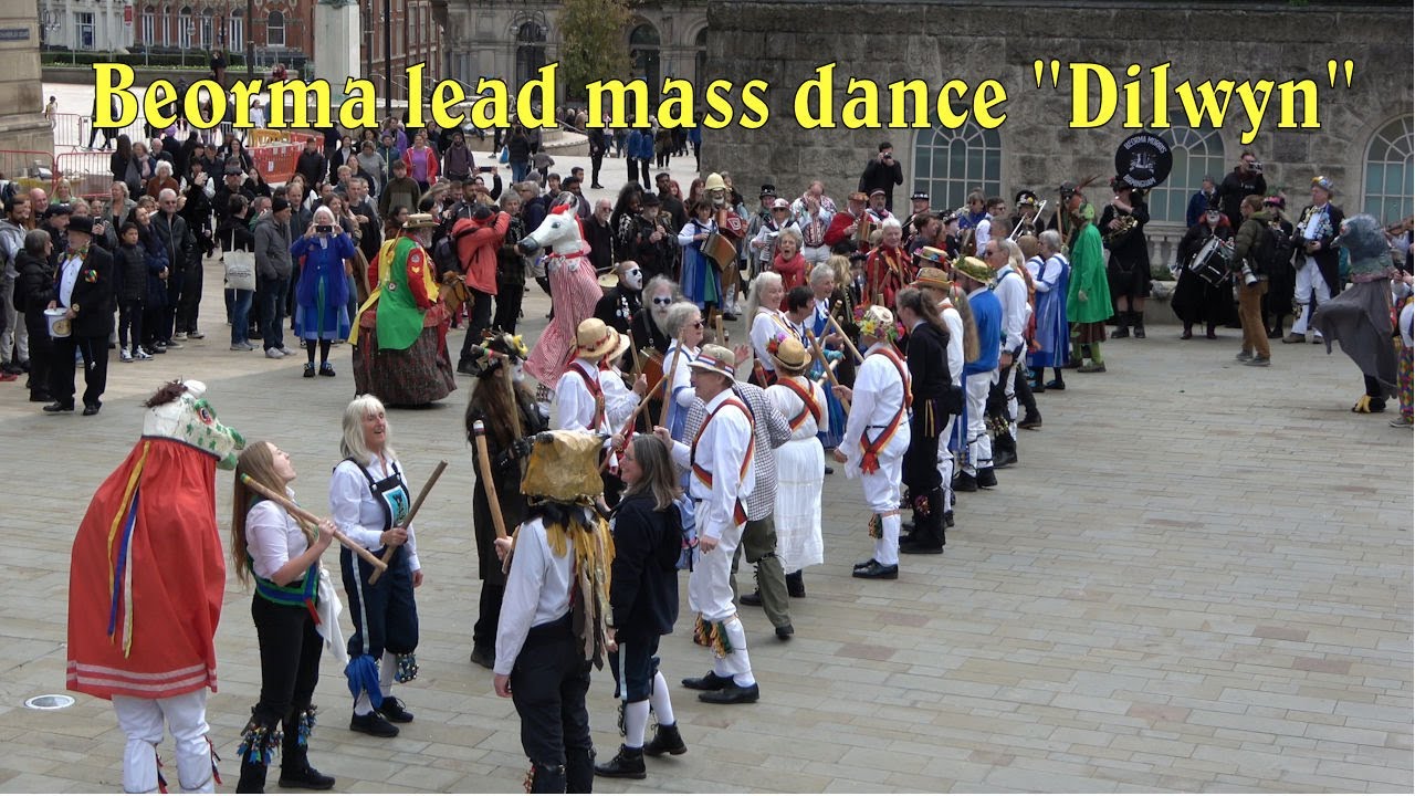 Beorma Morris lead mass dance at Jockey Morris 75th Anniversary Day of Dance