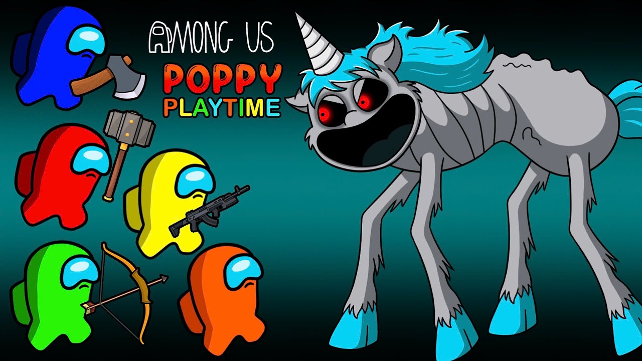 어몽어스 | AMONG US vs. CRAFTYCORN | Poppy Playtime Chapter 4 | Among Us Animation