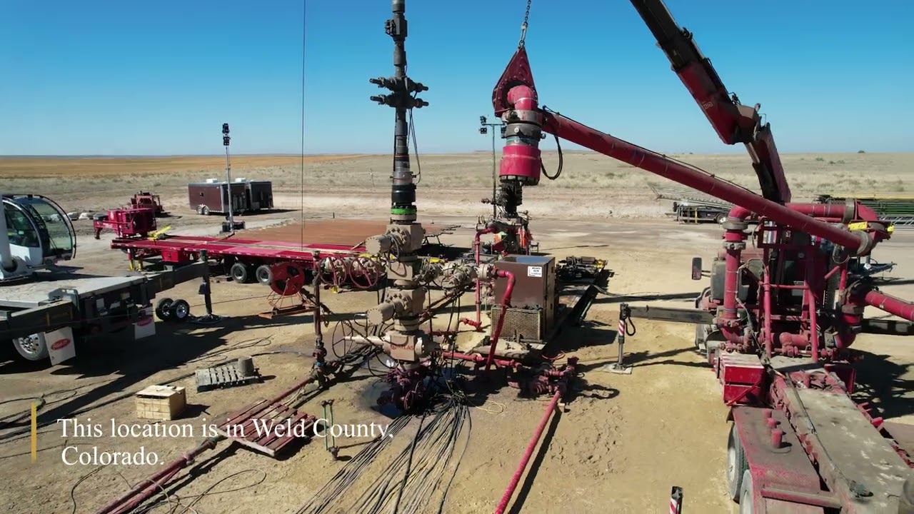 Fort Morgan Fracking and Fracturing Oil & Energy Drone Video Flyover Colorado