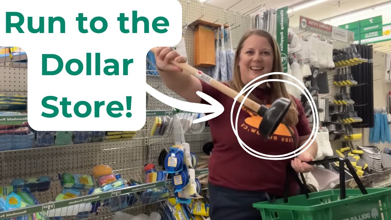 Grab a Dollar Store toilet plunger (NOT for your bathroom!)