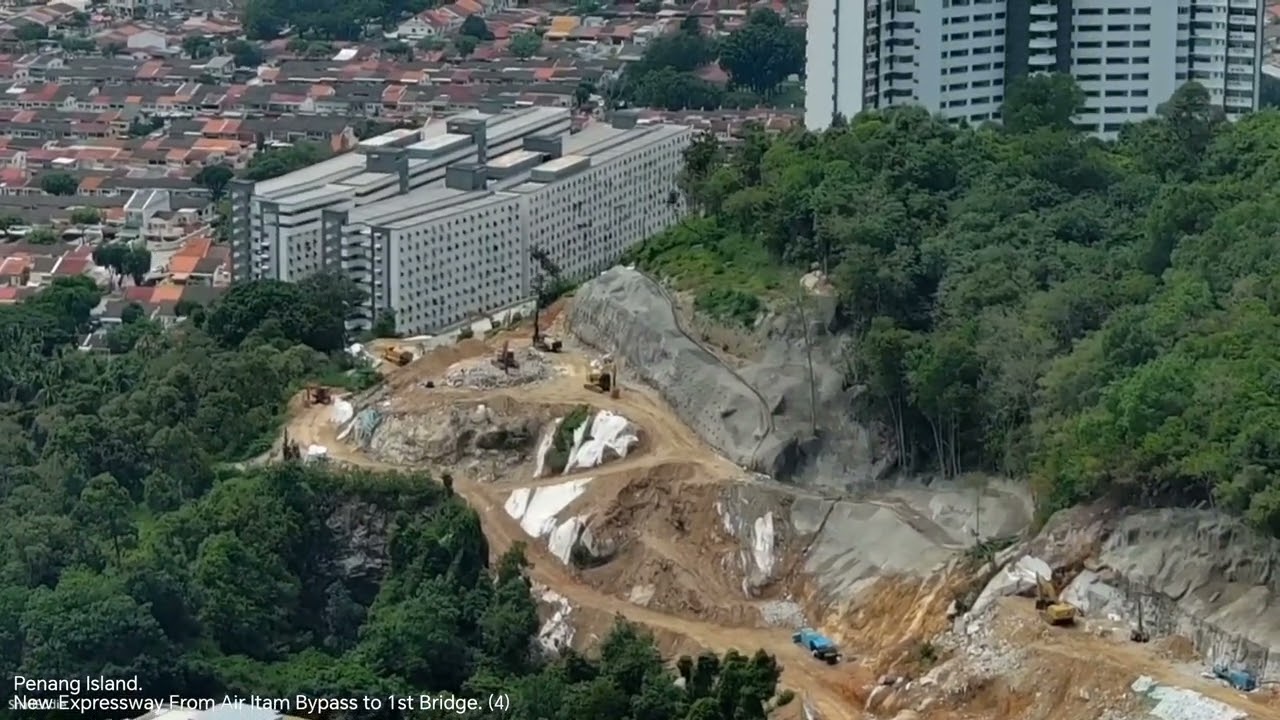 Penang Island. New Expressway From Air Itam Bypass to 1st Bridge. (4)