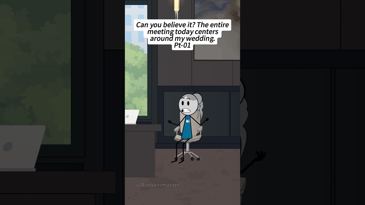 Can you believe it? The entire meeting today centers around my wedding.Pt-01 #animation #Wedding