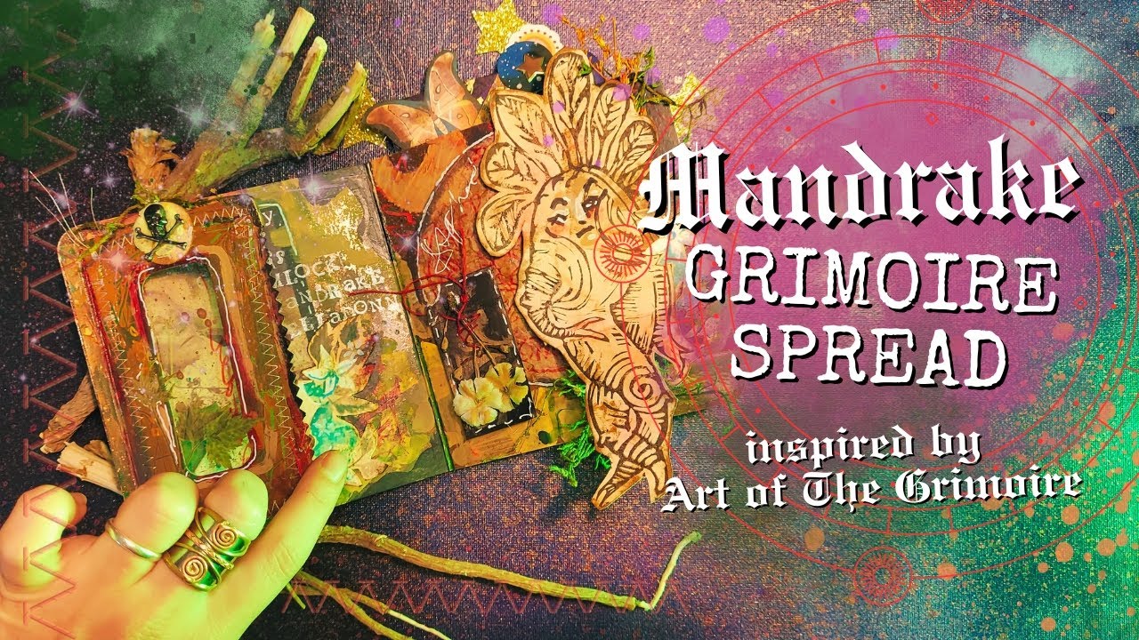 💀🌿✨Spooky Mandrake Grimoire Spread + Art of The Grimoire Give Away