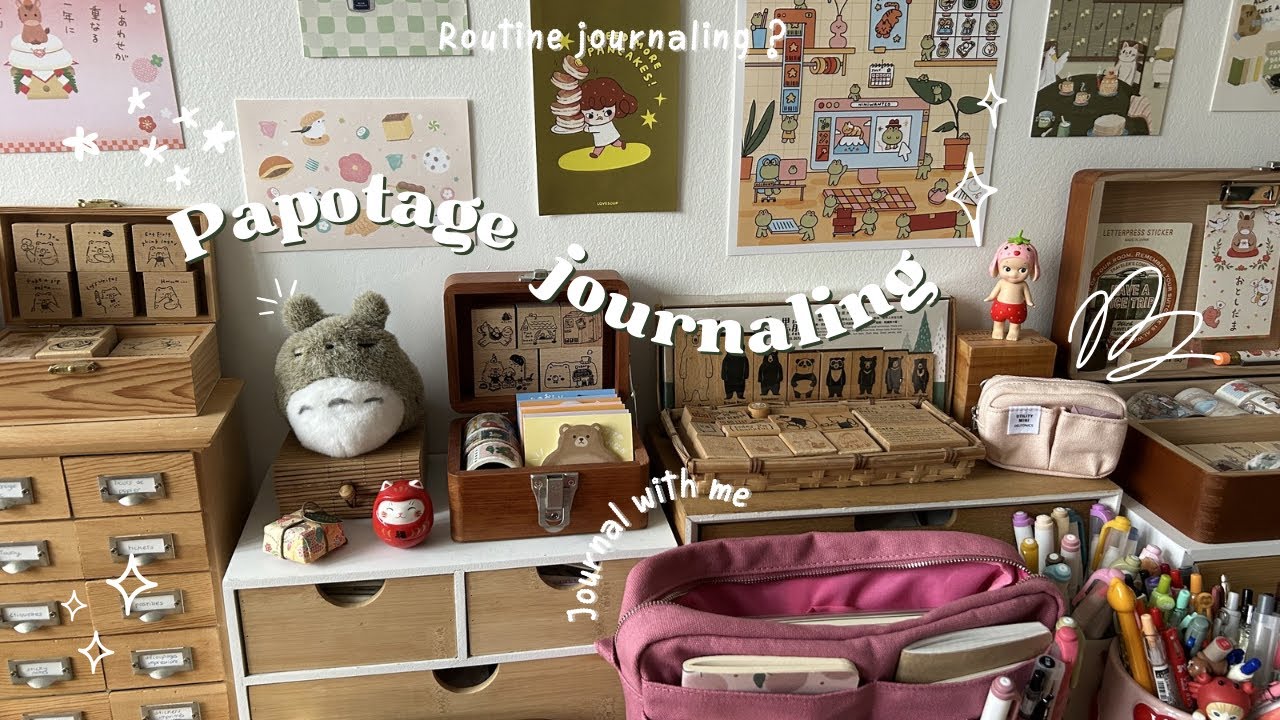 Papotage journaling : ma routine ? Journal with me, pochette Delfonics & traveler’s notebook