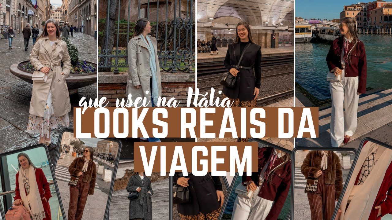 UMA SEMANA DE LOOKS REAIS QUE USEI NA ITÁLIA | tudo o que usei na viagem de sete dias