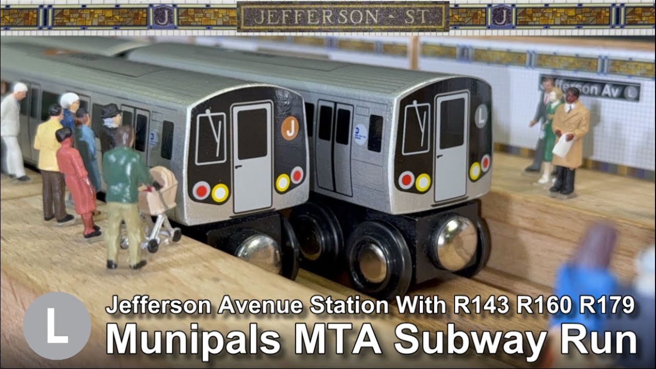 Munipals MTA Jefferson Street L Train Subway Run R143 R160 R179