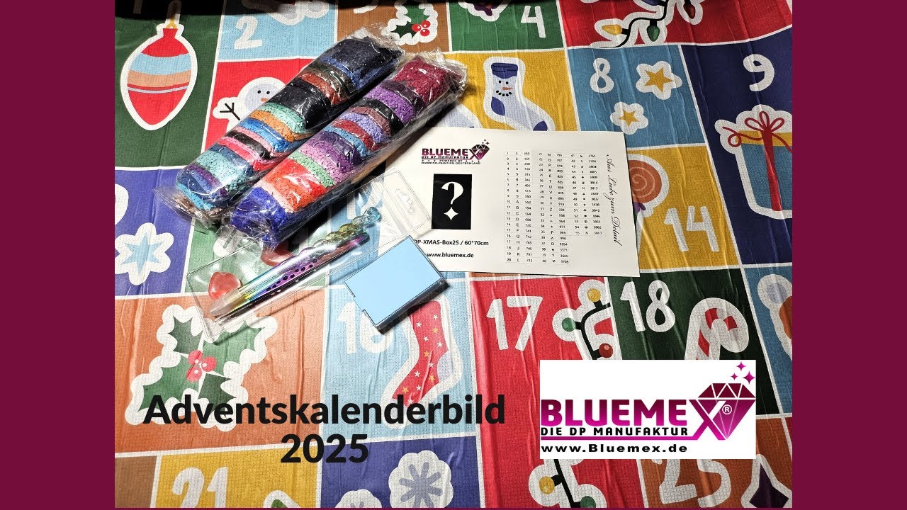 BLUEMEX Diamond Painting//Adventskalenderbild 2025//limitierte Auflage